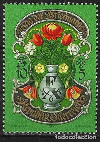 Sellos: Austria 1995 - Mi 2158 - YT 1987 - D&iacute;a del sello : Flores - MNH**
