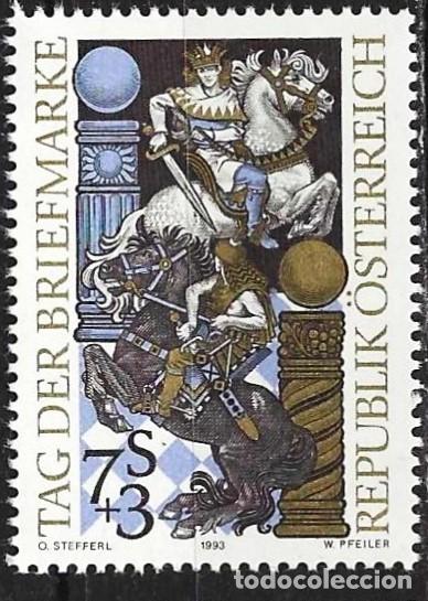 Sellos: Austria 1993 - Mi 2097 - YT 1926 - D&iacute;a del sello - MNH**