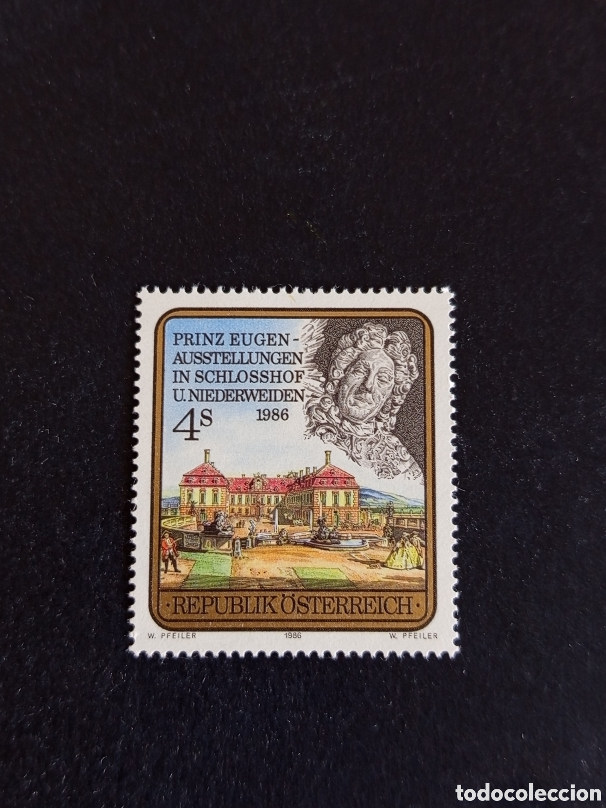 Sellos: AUSTRIA, 1986. Pr&iacute;ncipe Eugenio de Saboia y Castillo Schlasshof. Yvert 1674 Pedido m&iacute;nimo 3 &euro;.