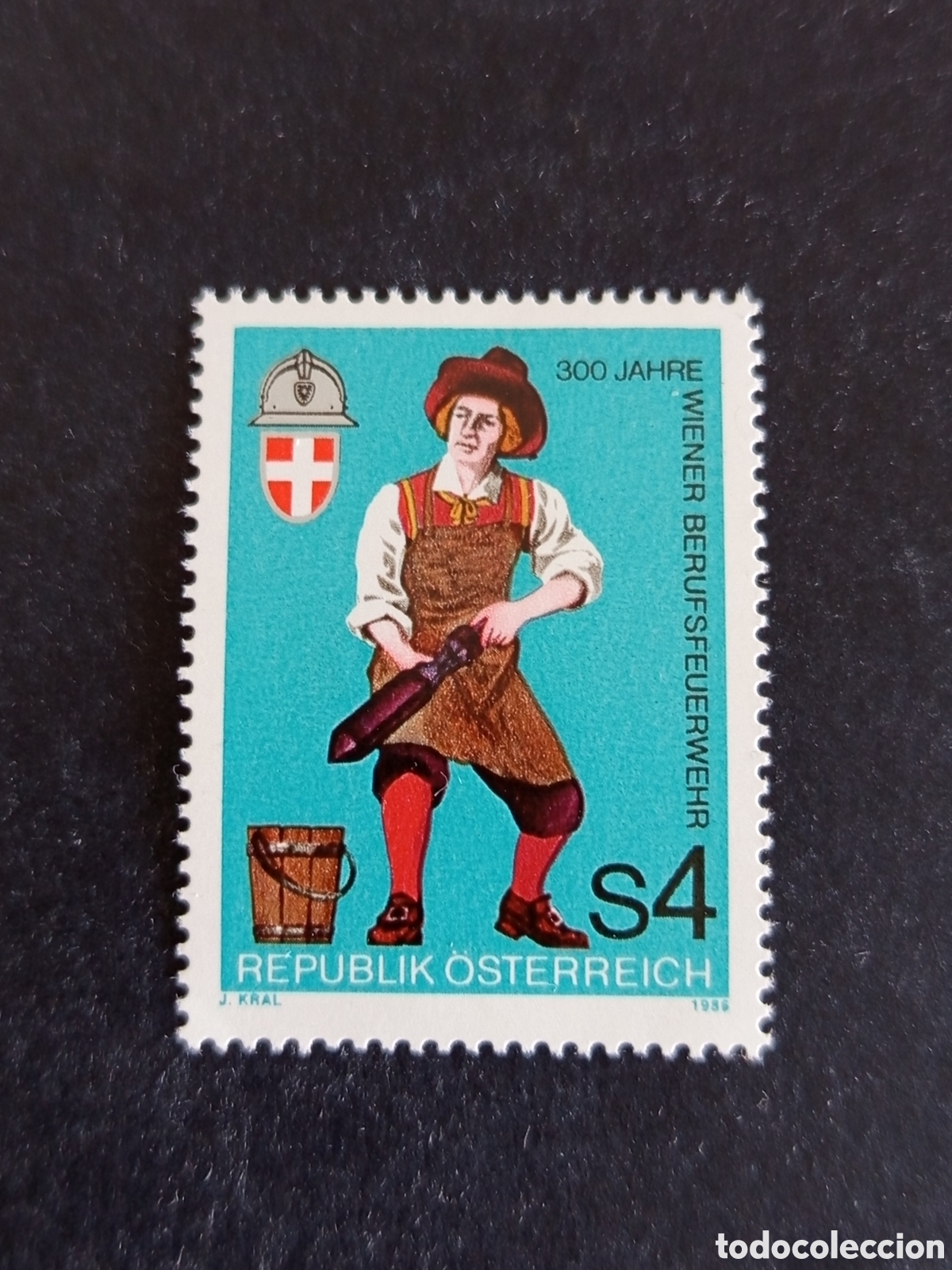 Sellos: AUSTRIA, 1986. 300 a&ntilde;os Brigadas de Bomberos. Yvert 1689. Pedido m&iacute;nimo 3 &euro;. Ver fotos.