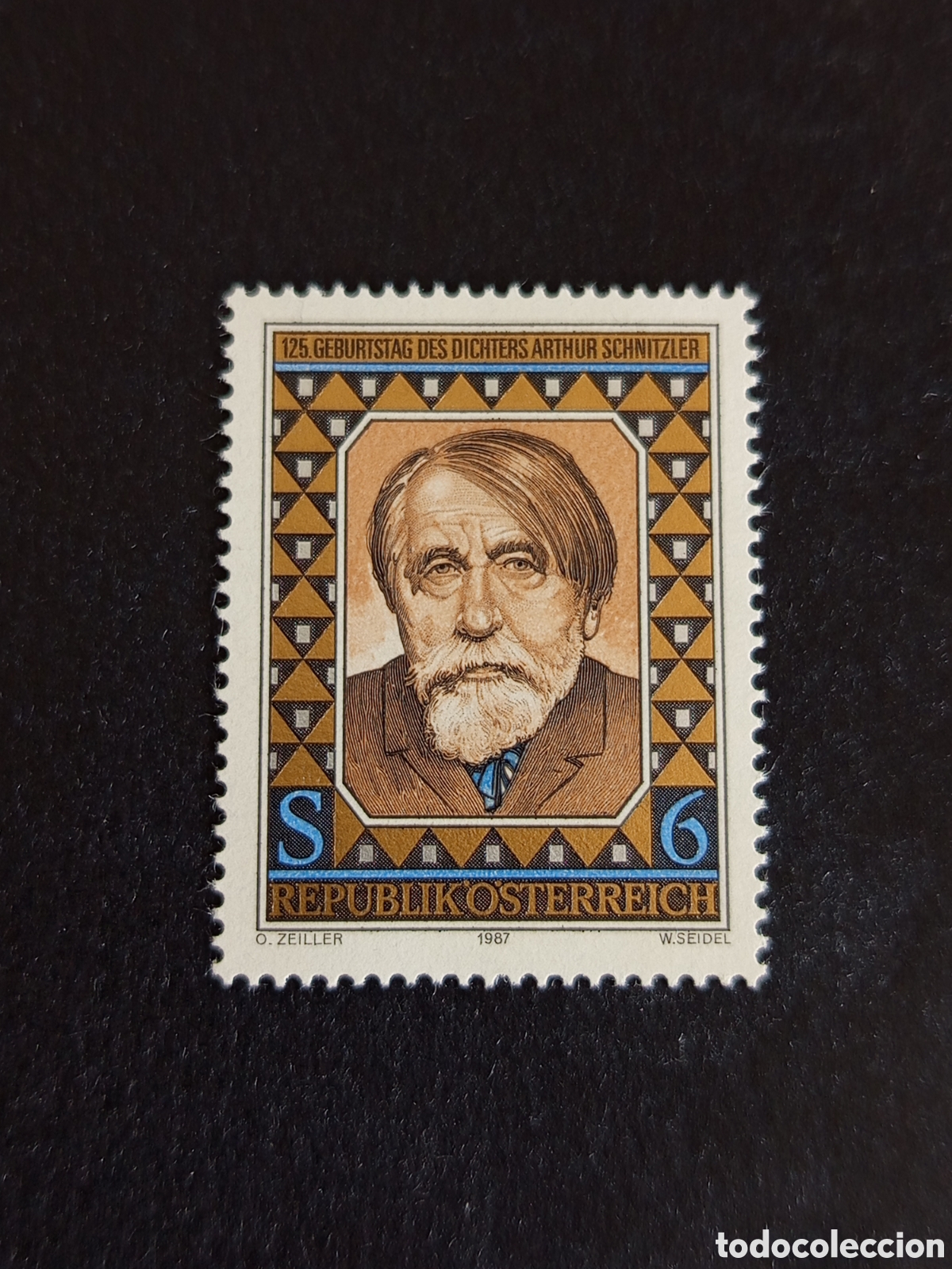 Sellos: AUSTRIA, 1987. Arthur Schnitzler , escritor. Yvert 1712. Pedido m&iacute;nimo 3 &euro;. Ver fotos.