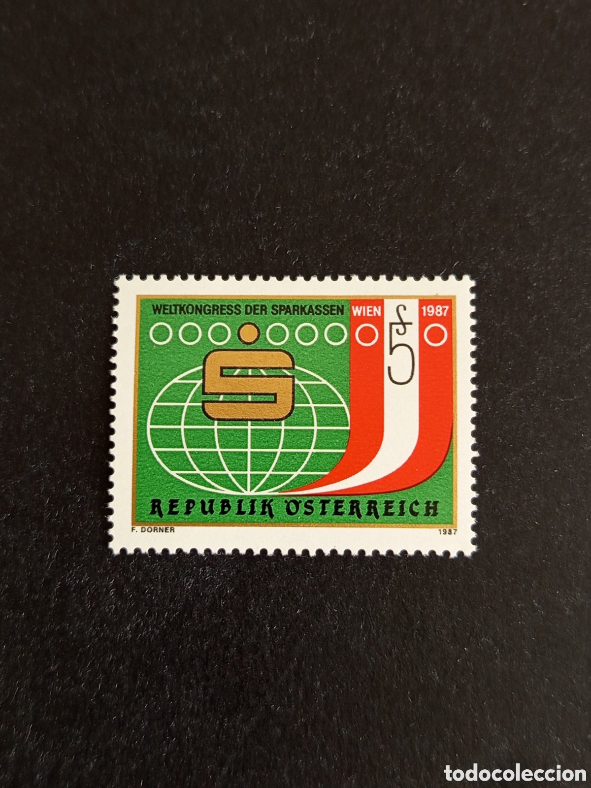 Sellos: AUSTRIA, 1987. Congreso Cajas de Ahorro. Emblema. Yvert 1727. Pedido m&iacute;nimo 3 &euro;. Ver fotos.