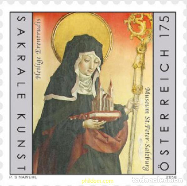 Sellos: 619573 MNH AUSTRIA 2018 SAINT ERENTRUDE