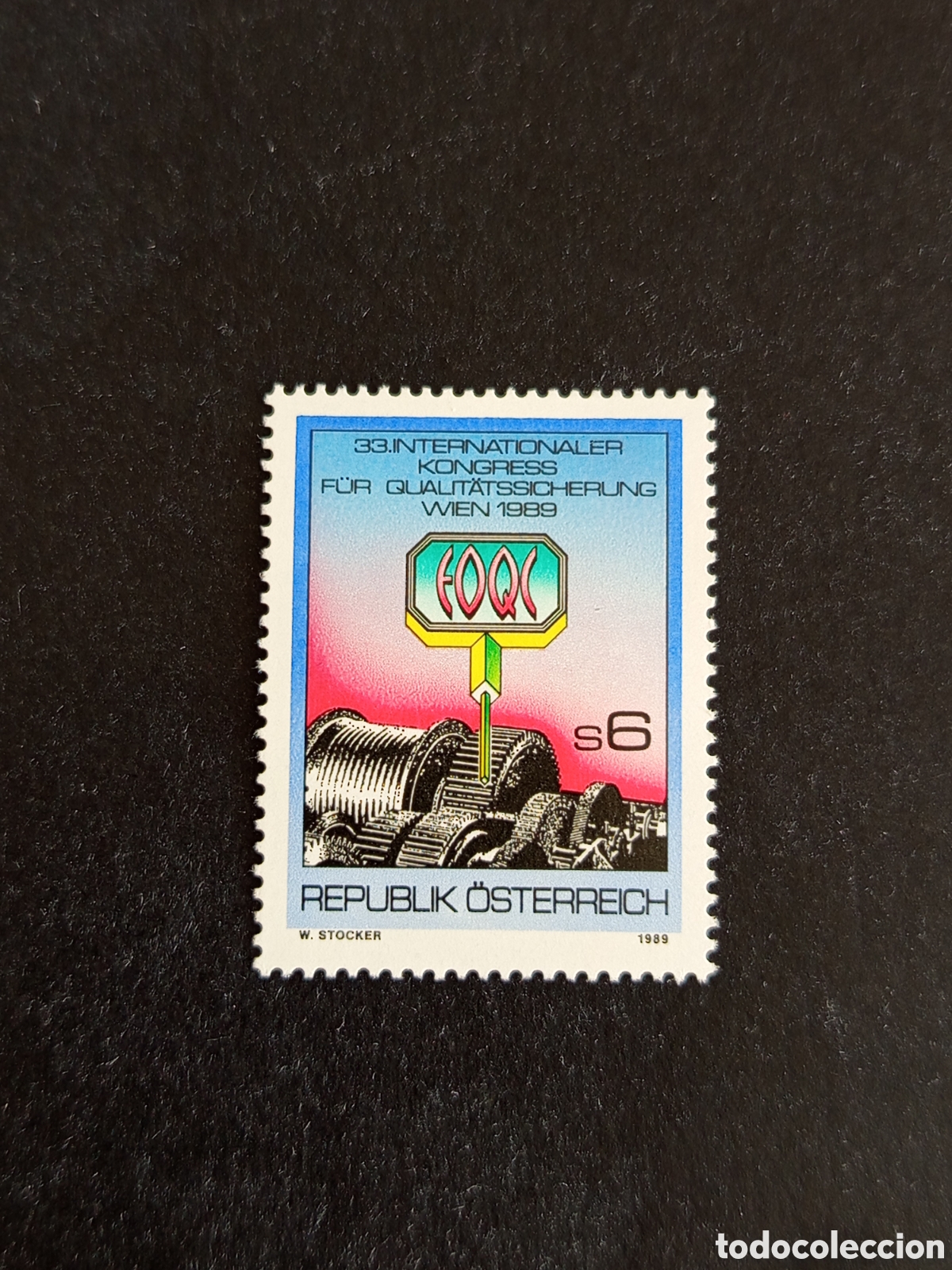 Sellos: AUSTRIA, 1989. Control de Calidad. Emblema. Yvert 1799. Pedido m&iacute;nimo 3 &euro;. Ver fotos.Serie completa