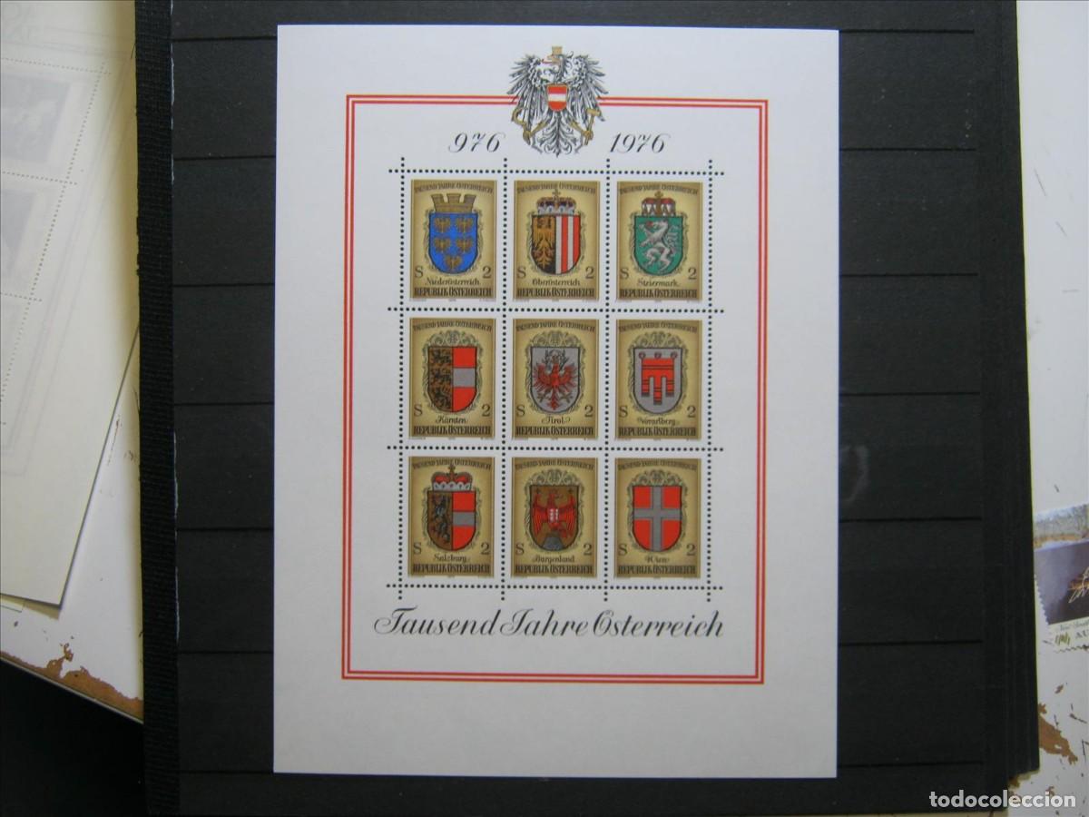 Sellos: AUSTRIA 1976 HOJA BLOQUE YVERT HB 9 MNH** SIN CHARNELA LUJO.
