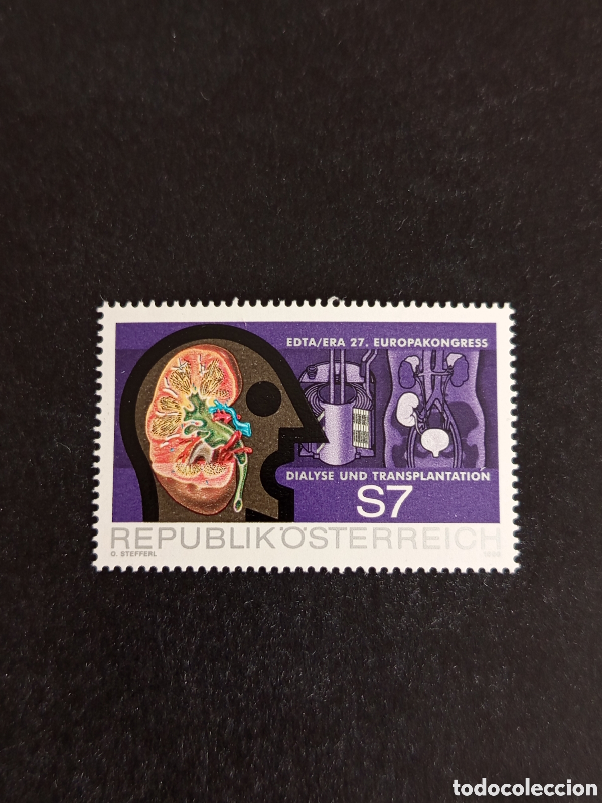 Sellos: AUSTRIA, 1990. Medicina : di&aacute;lisis y transplante renal. Yvert 1831. Pedido m&iacute;nimo 3 &euro;. Ver fotos.