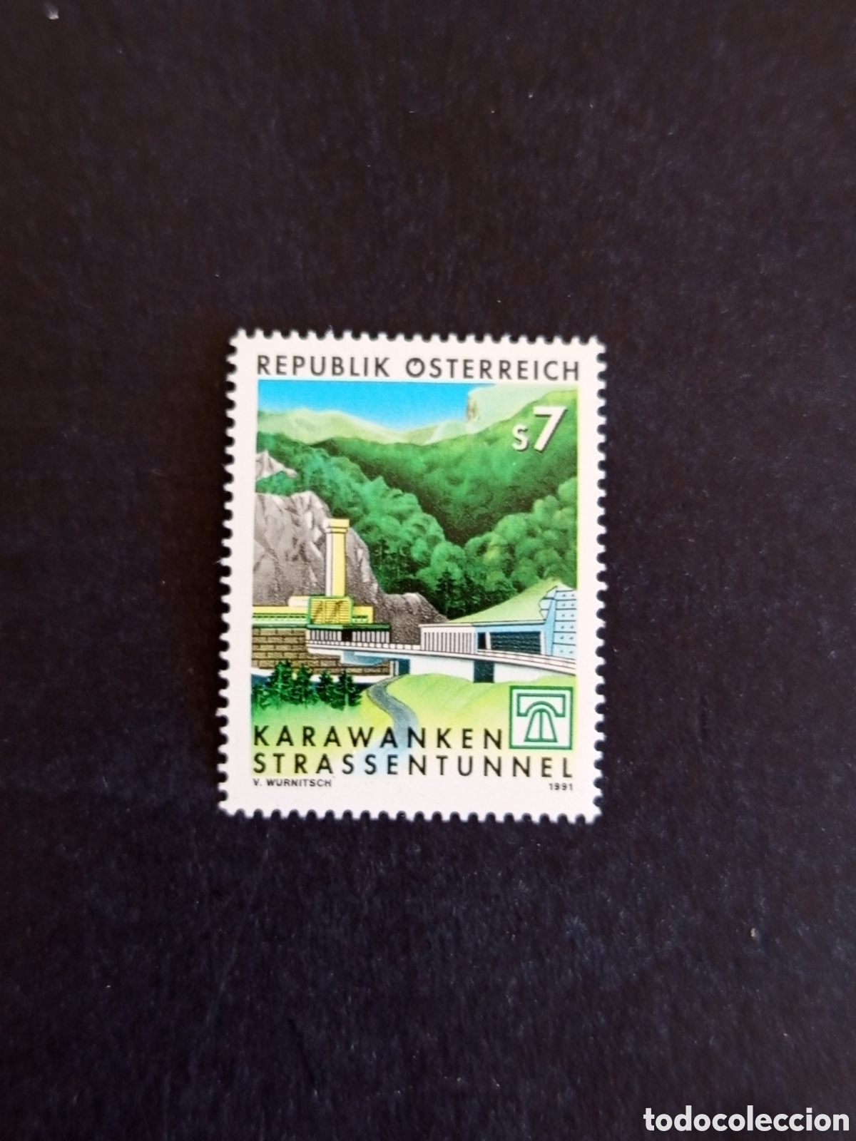 Sellos: AUSTRIA, 1991. T&uacute;nel de Karawanken. Yvert 1862. Pedido m&iacute;nimo 3 &euro;. Ver fotos . Sello en nuevo