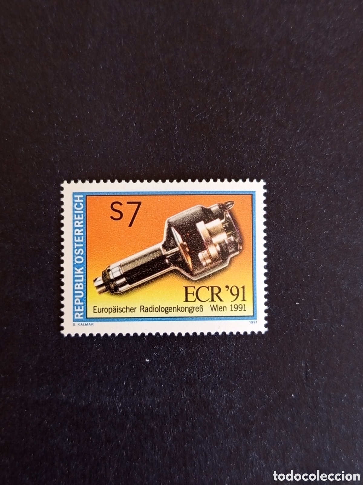 Sellos: AUSTRIA, 1991. Radiolog&iacute;a. L&aacute;mpara. . Yvert 1866. Pedido m&iacute;nimo 3 &euro;. Ver fotos . Sello en nuevo
