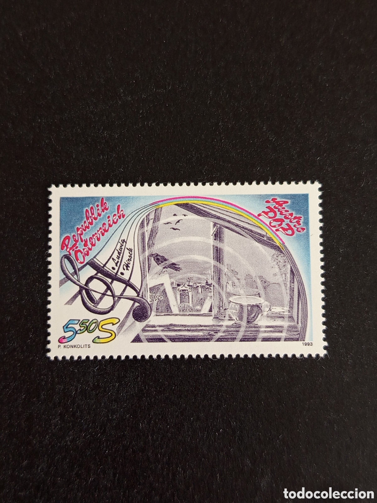 Sellos: AUSTRIA, 1993. Ludwig Hirsch, compositor,,actor Yvert 1935. Pedido m&iacute;nimo 3 &euro;. Ver fotos .