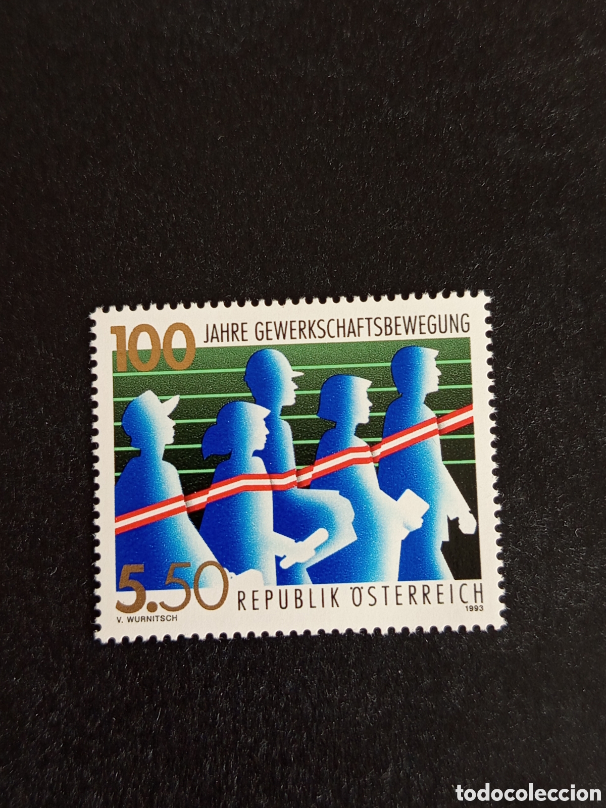 Sellos: AUSTRIA, 1993. Sindicatos de Austria. Yvert 1942. Pedido m&iacute;nimo 3 &euro;. Ver fotos . Sello en nuevo