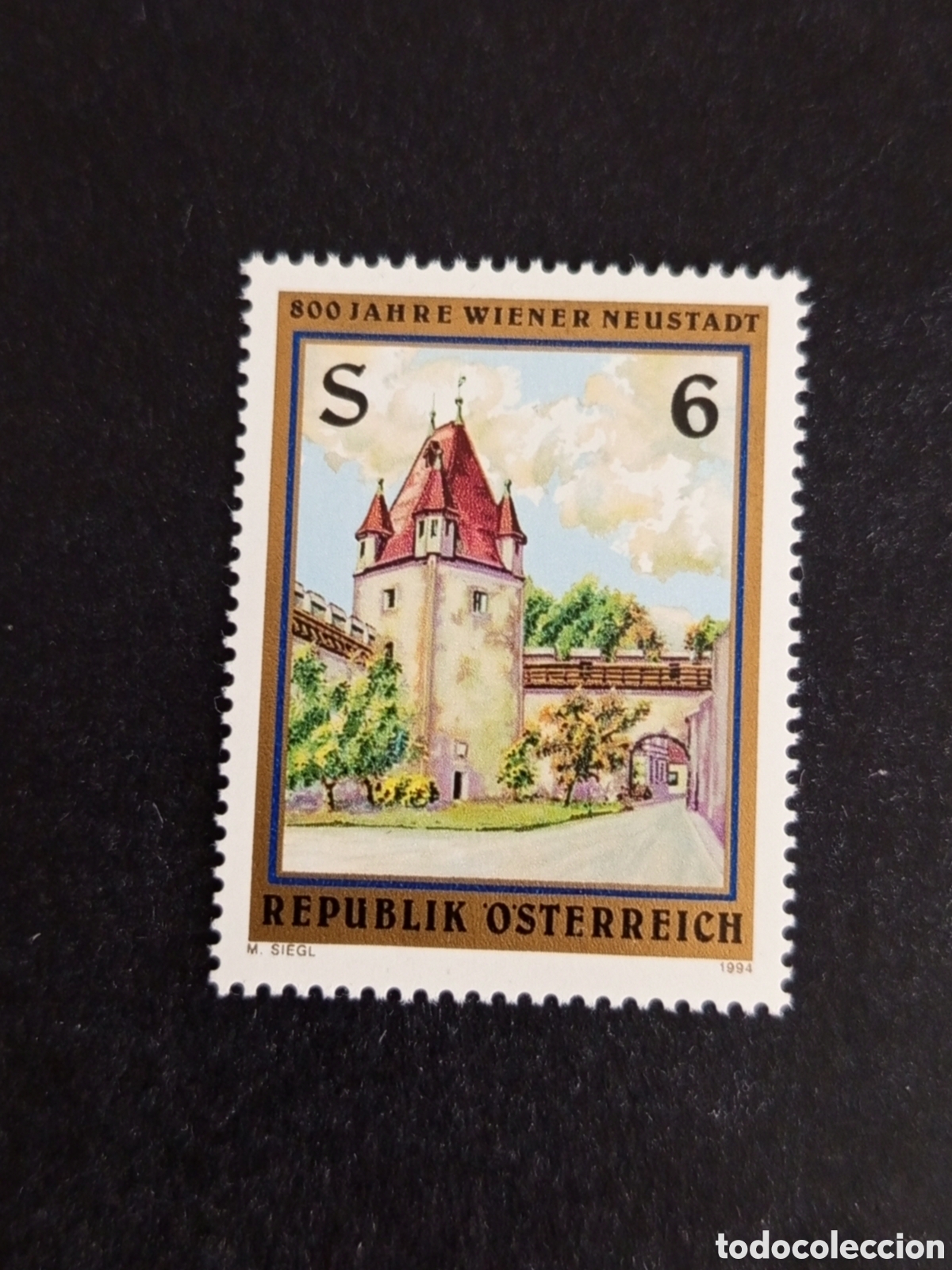Sellos: AUSTRIA, 1993. Villa de Wiener Neustadt. Torre de defensa. Yvert 1950. Pedido m&iacute;nimo 3 &euro;. Ver fotos