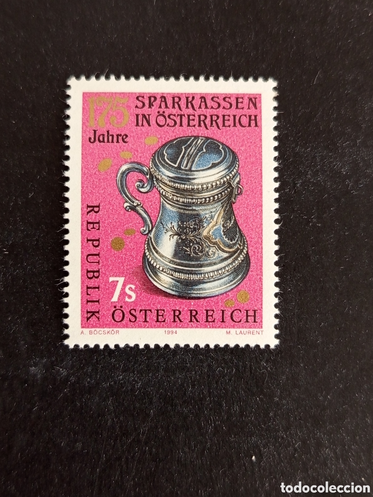 Sellos: AUSTRIA, 1994. Cajas de Ahorro en Austria. Hucha. Yvert 1967. Pedido m&iacute;nimo 3 &euro;. Ver fotos .