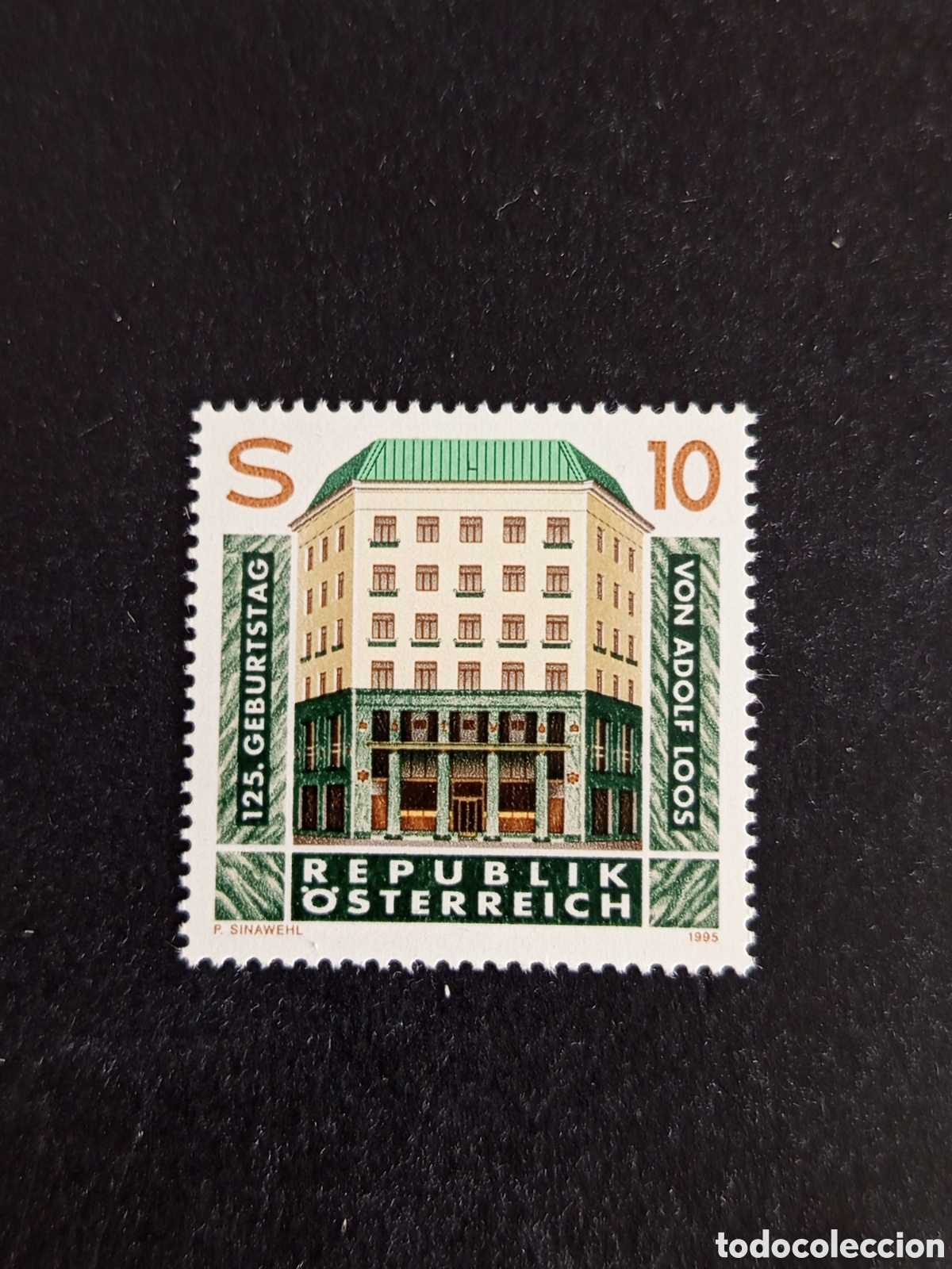 Sellos: AUSTRIA, 1995. Adolf Loos, arquitecto. &rdquo; La Casa Loos&rdquo;. Yvert 1977. Pedido m&iacute;nimo 3 &euro;. Ver fotos .