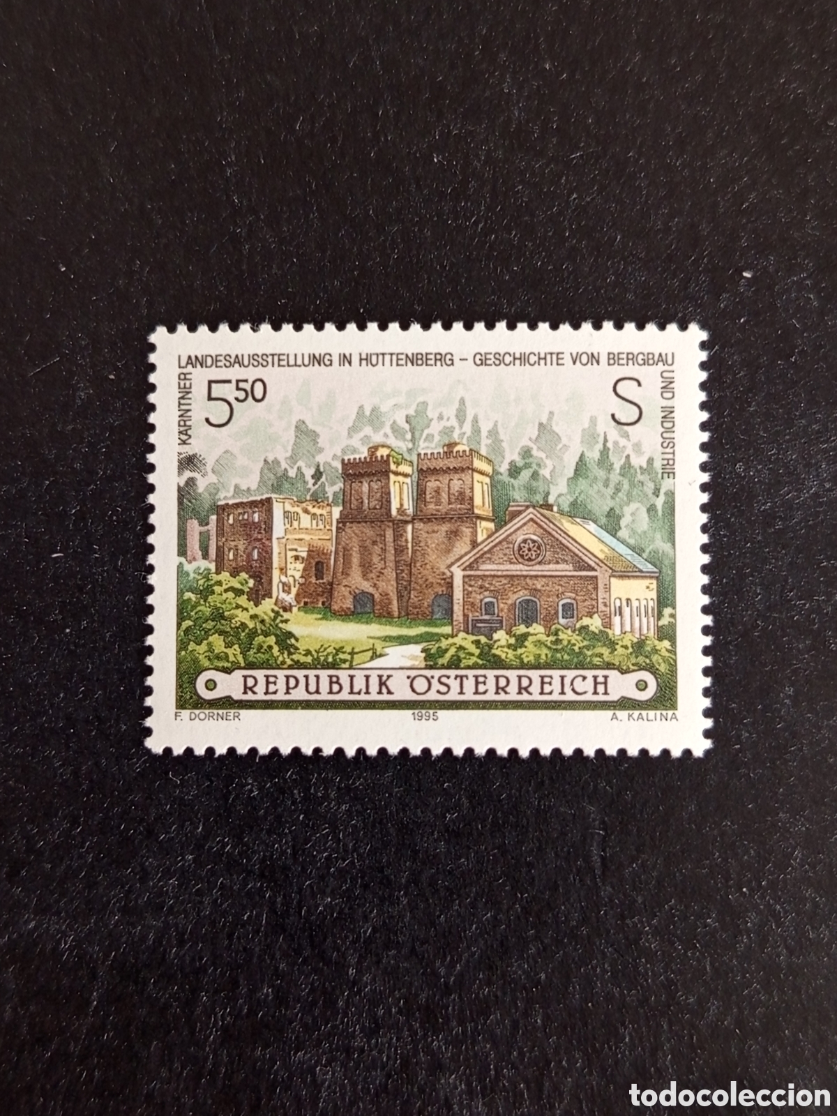 Sellos: AUSTRIA, 1995. Altos Hornos. Siderurgia. Miner&iacute;a. Yvert 1982. Pedido m&iacute;nimo 3 &euro;. Ver fotos .