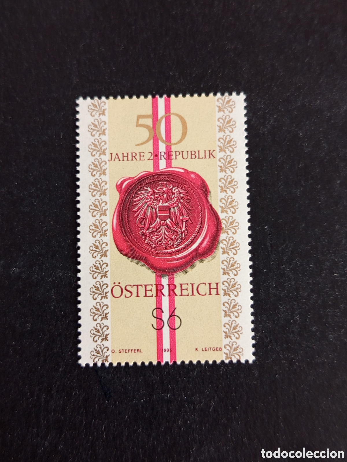 Sellos: AUSTRIA, 1995. Sello Segunda Rep&uacute;blica. Yvert 1981. Pedido m&iacute;nimo 3 &euro;. Ver fotos . Sello en nuevo