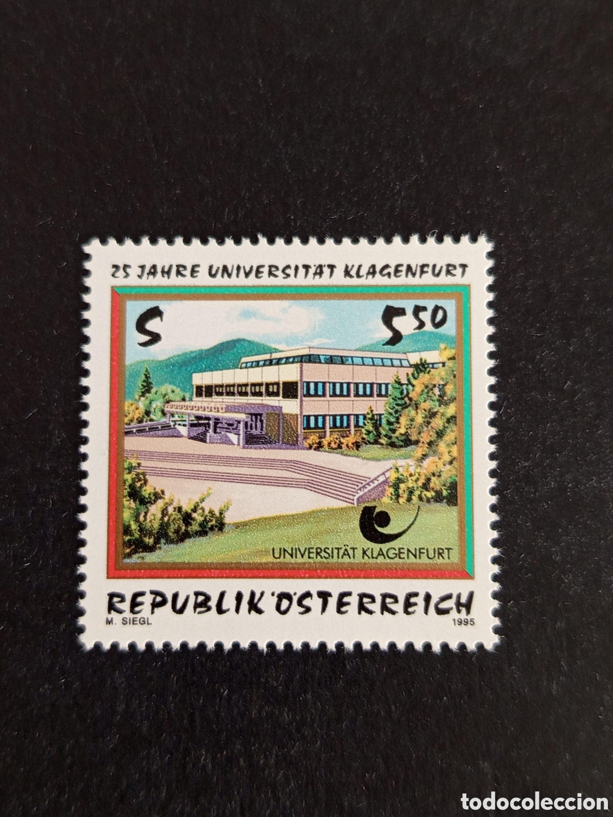 Sellos: AUSTRIA, 1995. Universidad de Klagenfurt. Campus. . Yvert 2001. Pedido m&iacute;nimo 3 &euro;. Ver fotos .