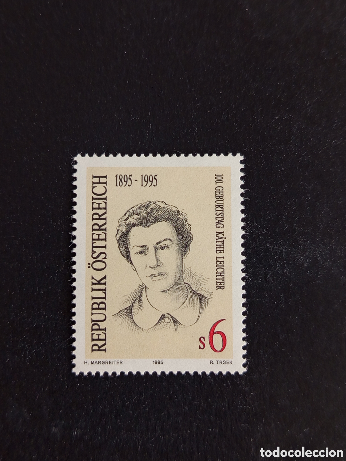 Sellos: AUSTRIA, 1995. Kathe Leichter, feminista y soci&oacute;loga. . Yvert 1993. Pedido m&iacute;nimo 3 &euro;. Ver fotos .