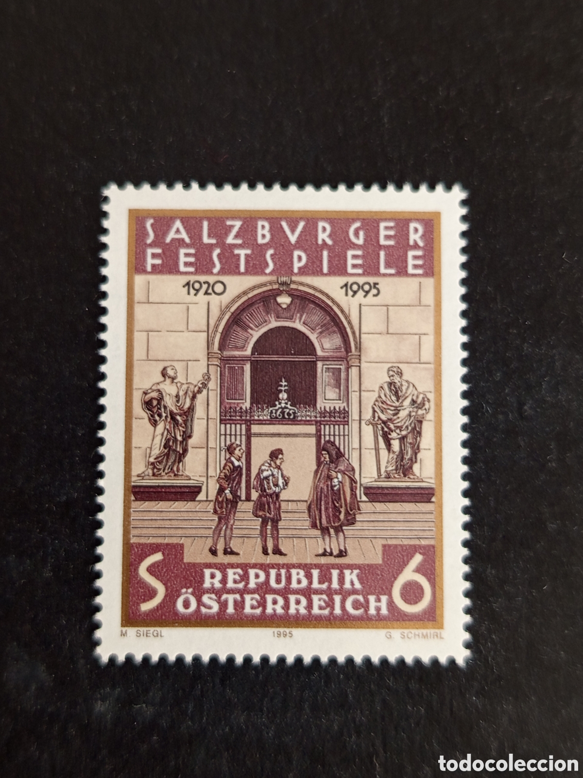 Sellos: AUSTRIA, 1995. Festival de Salzburgo. Yvert 1994. Pedido m&iacute;nimo 3 &euro;. Ver fotos . Sello en nuevo