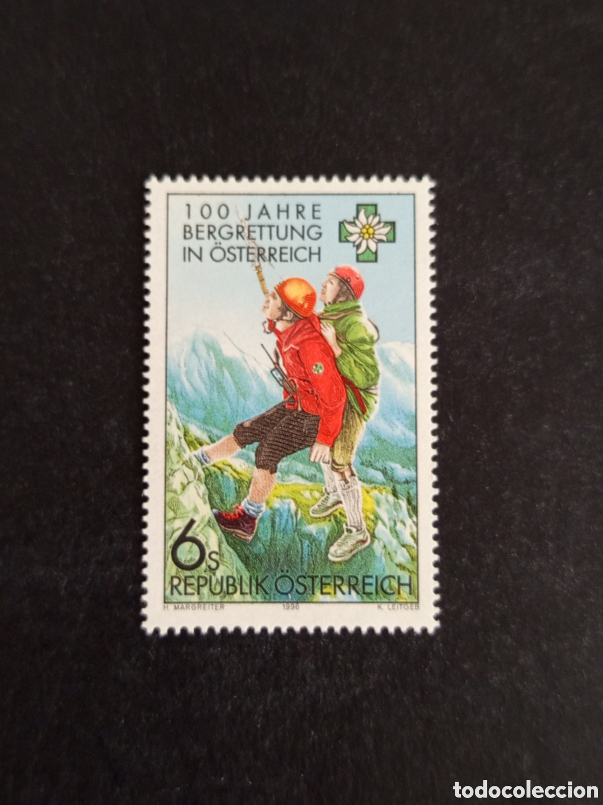 Sellos: AUSTRIA, 1996. Rescate de monta&ntilde;a. Yvert 2023. Pedido m&iacute;nimo 3 &euro;. Ver fotos. Sello sin circular