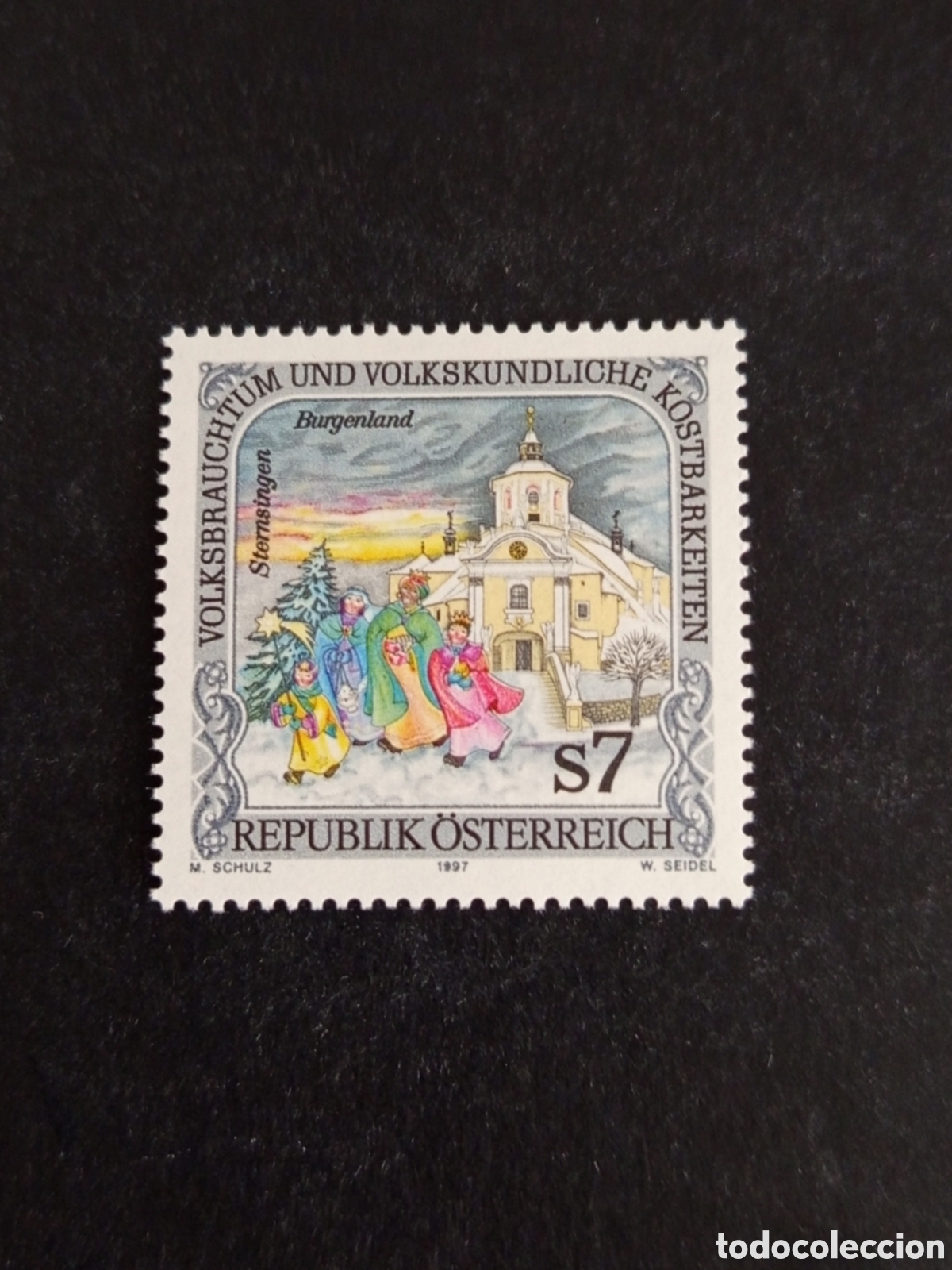 Sellos: AUSTRIA, 1997. Costumbres populares . Folklore. Ni&ntilde;os cantores. Yvert 2038. Pedido m&iacute;nimo 3 &euro;.