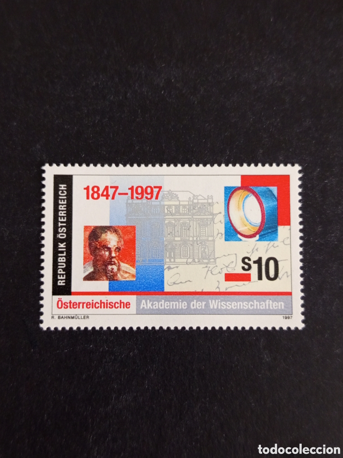 Sellos: AUSTRIA, 1997. Academia de Ciencias. Yvert 2040. Pedido m&iacute;nimo 3 &euro;. Ver fotos. Sello sin circular