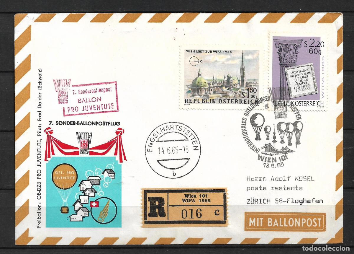 Sellos: austria 1965 sobre circulado - 153/7