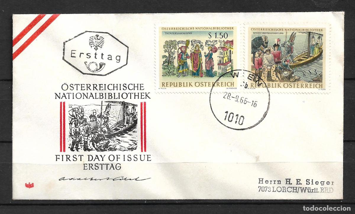 Sellos: austria 1966 sobre circulado - 153/7
