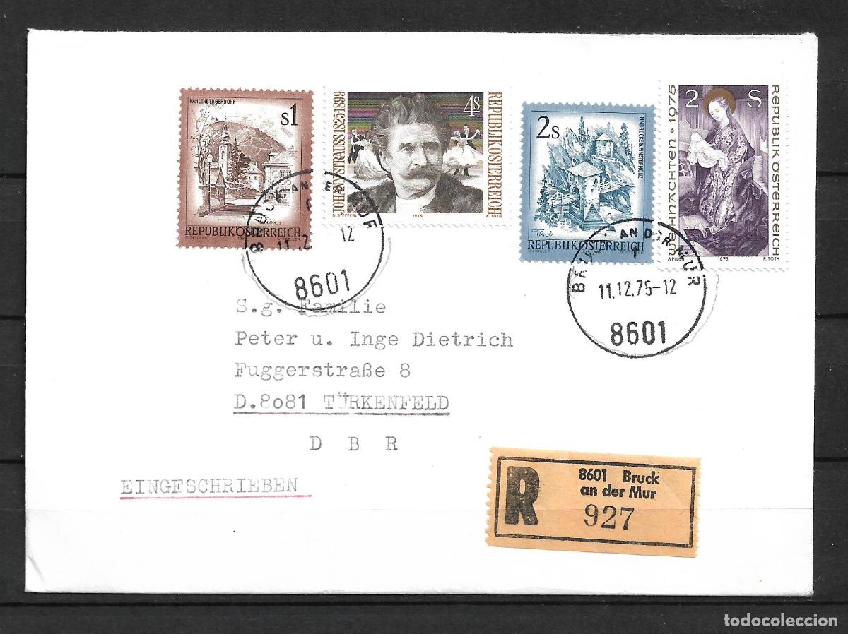 Sellos: austria 1975 sobre circulado - 153/7