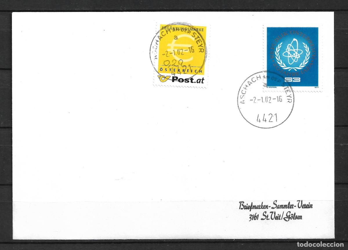 Sellos: austria 2002 sobre circulado - 153/7