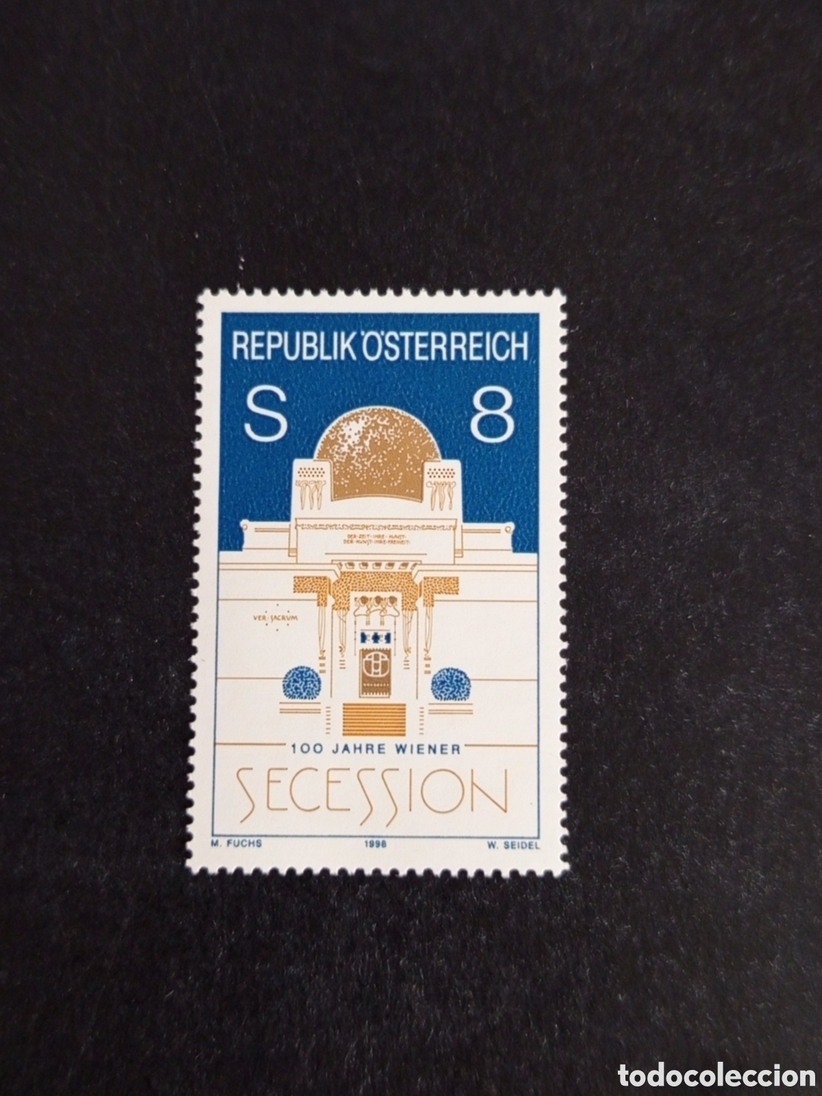 Sellos: AUSTRIA, 1998. Centenario de la Secesi&oacute;n de Viena. Pedido m&iacute;nimo 3 &euro;. Ver fotos. Sello sin circular