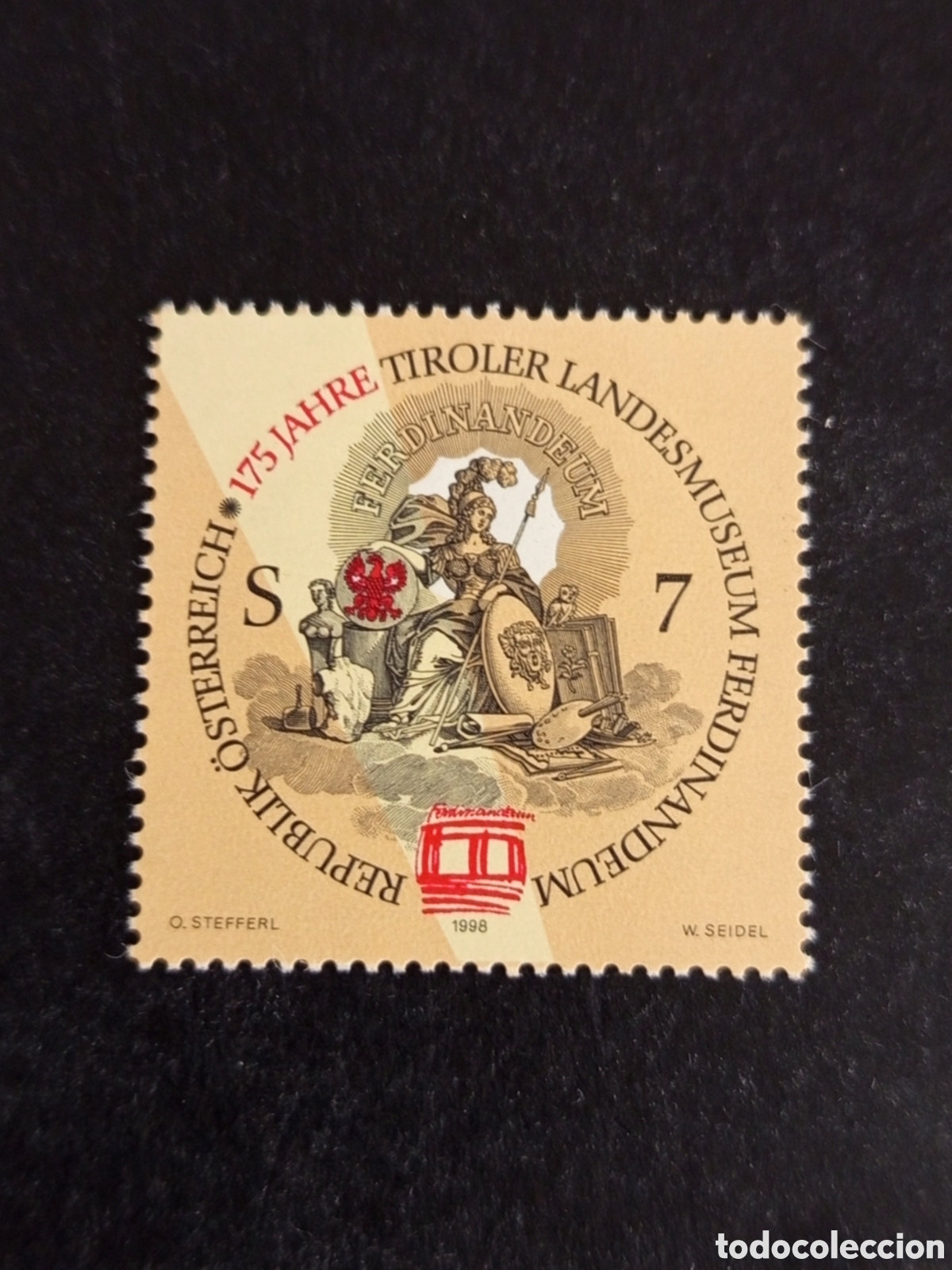 Sellos: AUSTRIA, 1998. Ferdinandeum. Museo Federal del Tirol. Alegor&iacute;a .Pedido m&iacute;nimo 3 &euro;. Ver fotos