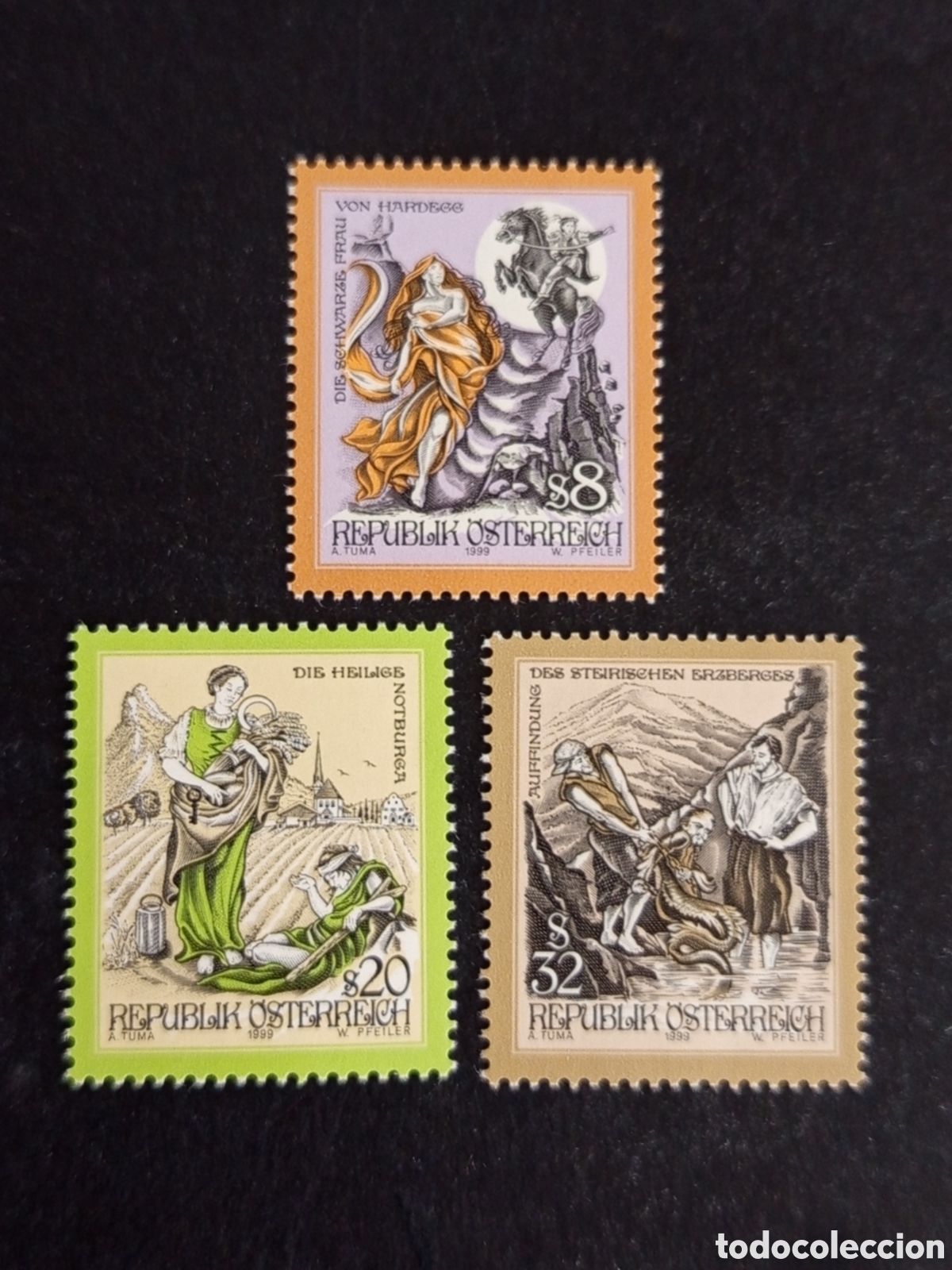 Sellos: AUSTRIA, 1999. Historias y Leyendas. Pedido m&iacute;nimo 3 &euro;. Ver fotos. Sellos sin circular, sin charnela