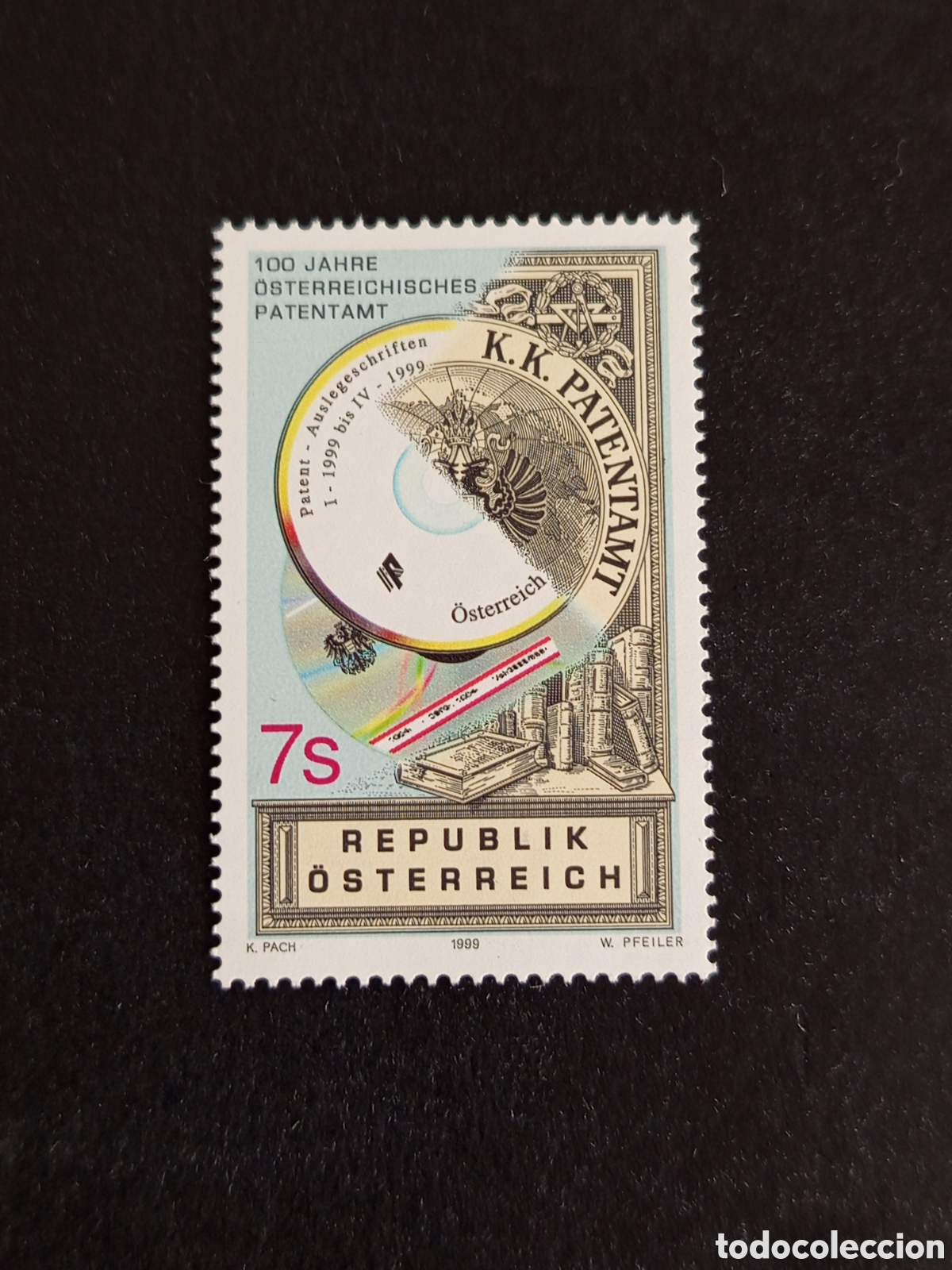Sellos: AUSTRIA, 1999. Oficina de patentes de Austria. Pedido m&iacute;nimo 3 &euro;. Ver fotos. Sello sin circular