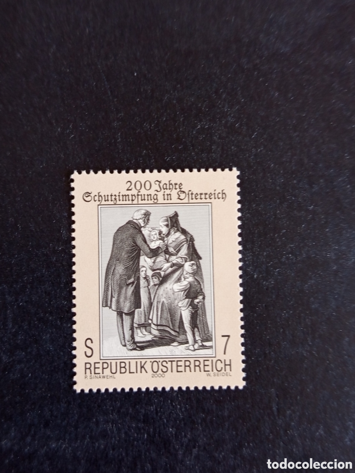 Sellos: AUSTRIA, 2000. Bicentenario vacunaciones en Austria. Pedido m&iacute;nimo 3 &euro;. Ver fotos.Sello sin circular