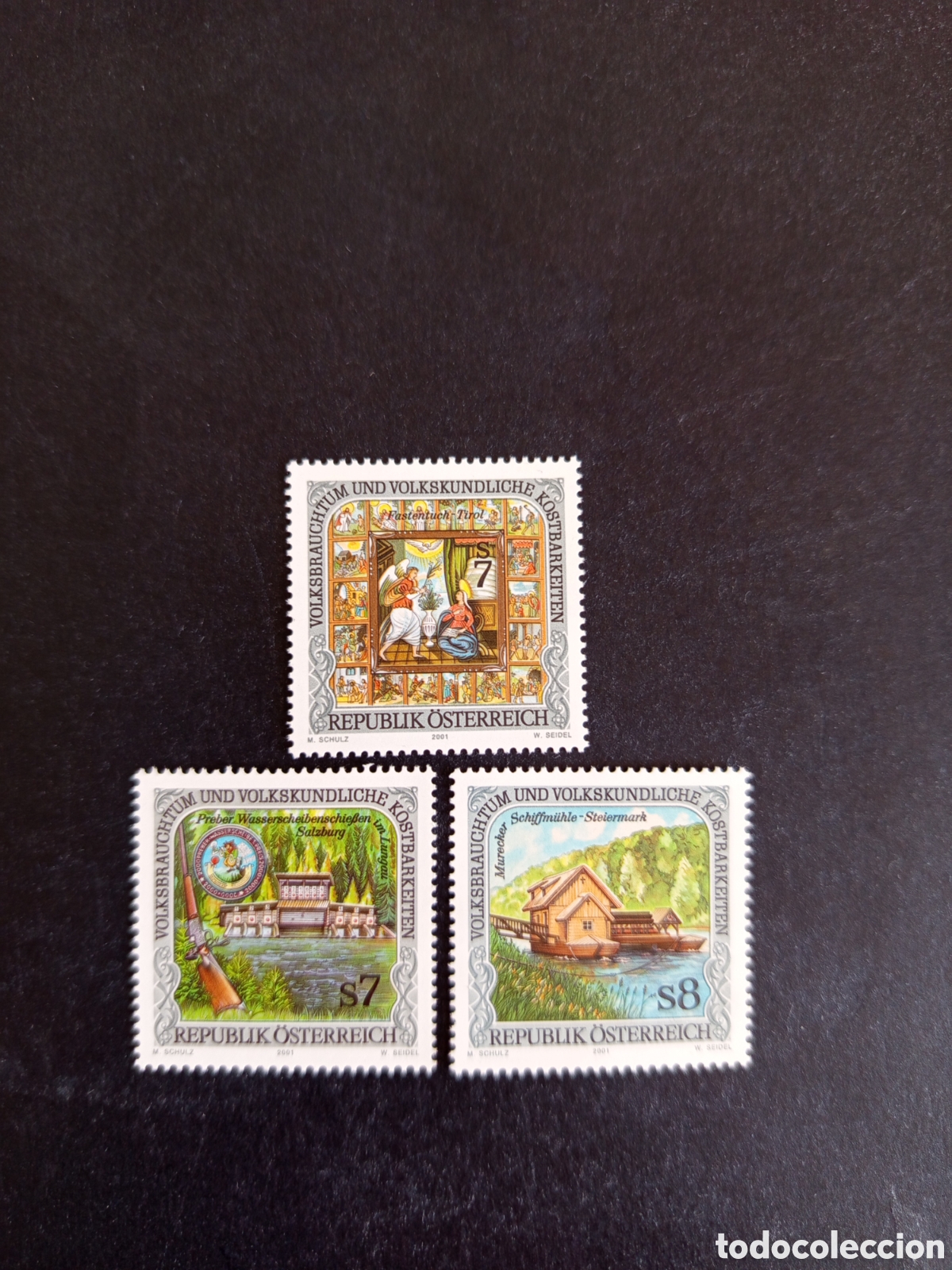 Sellos: AUSTRIA, 2001. Costumbres y folklore. Pedido m&iacute;nimo 3 &euro;. Ver fotos. Sellos sin circular