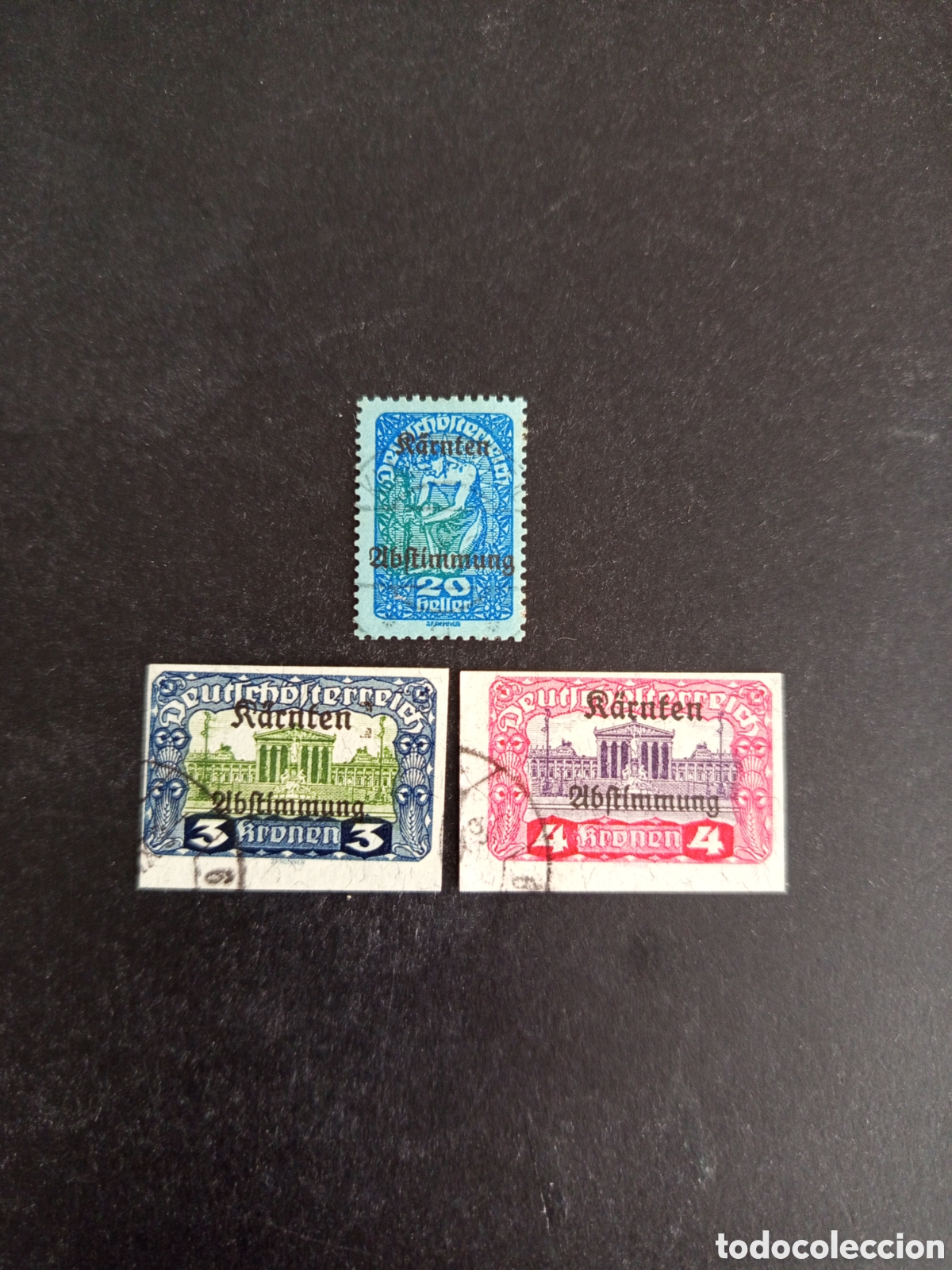 Sellos: CARINTIA 1920. Plebiscito. Yvert 4/14/15 Pedido m&iacute;nimo 3 &euro;. Ver fotos. Sellos de Austria habilitados