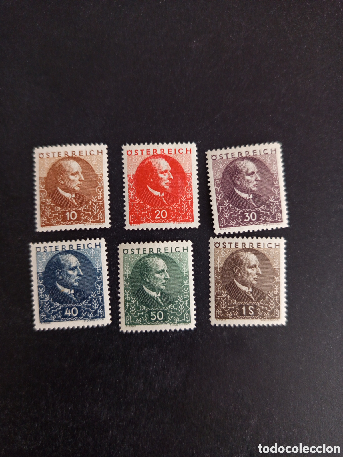 Sellos: AUSTRIA 1930. Presidente Miklas. Yvert 393/8. Pedido m&iacute;nimo 3 &euro;. Ver fotos. Serie completa.