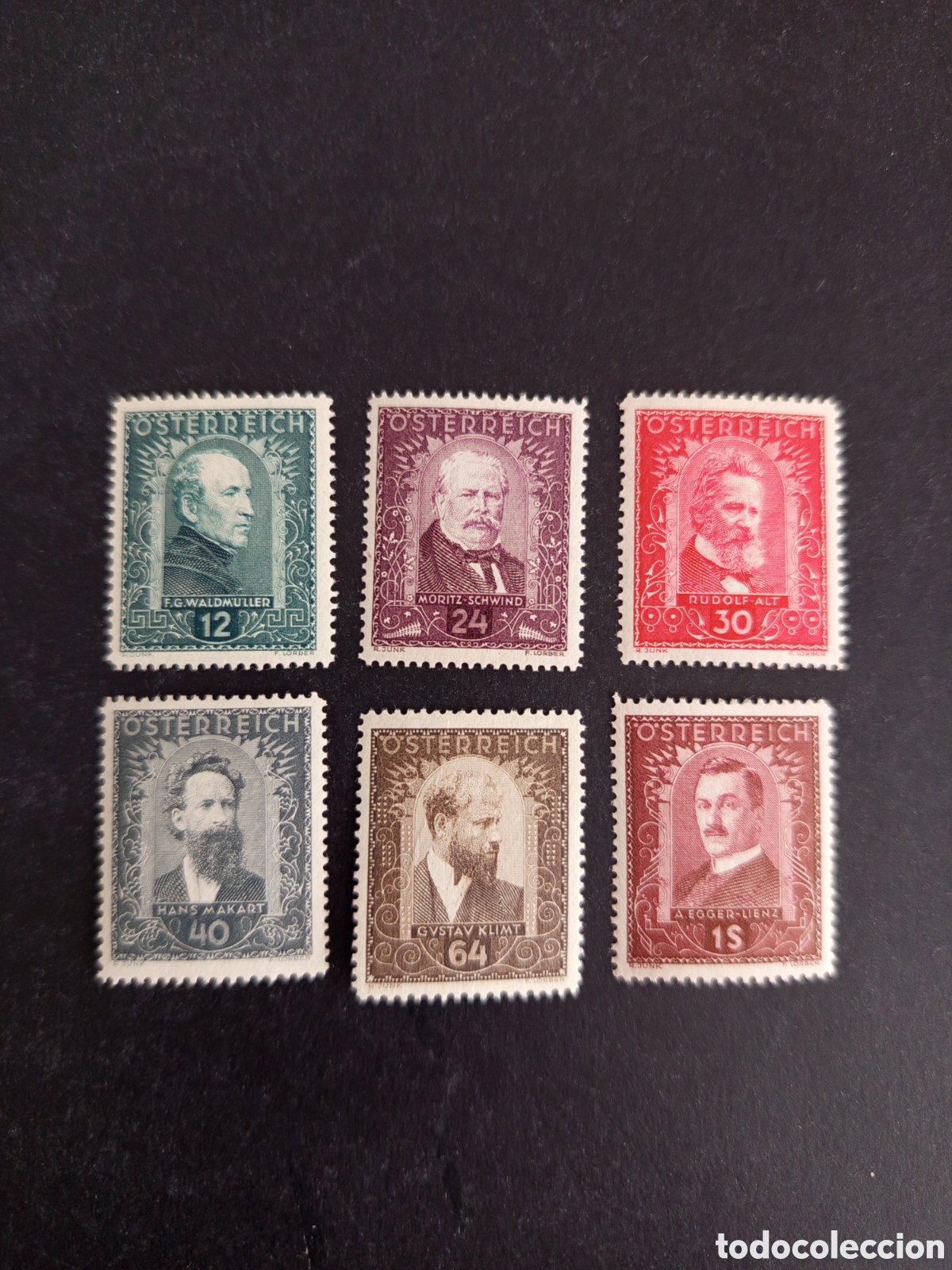 Sellos: AUSTRIA 1931. Artistas. Pintores. Yvert 420/5. Pedido m&iacute;nimo 3 &euro;. Ver fotos. Serie completa.