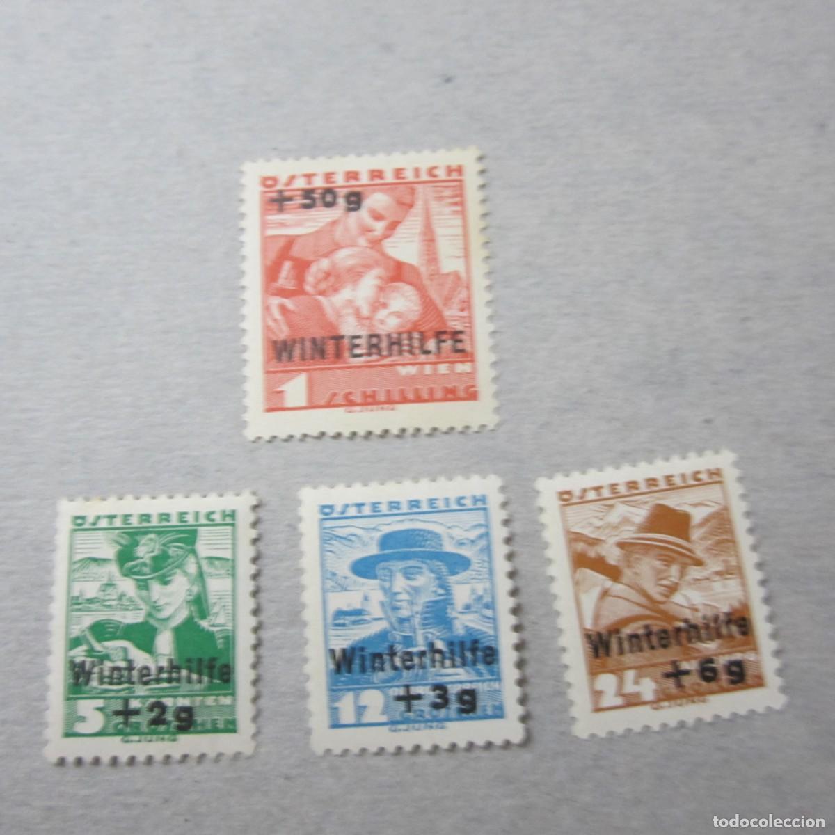Sellos: AUSTRIA 1935. Pro auxilio de invierno. Yvert 467/70**.