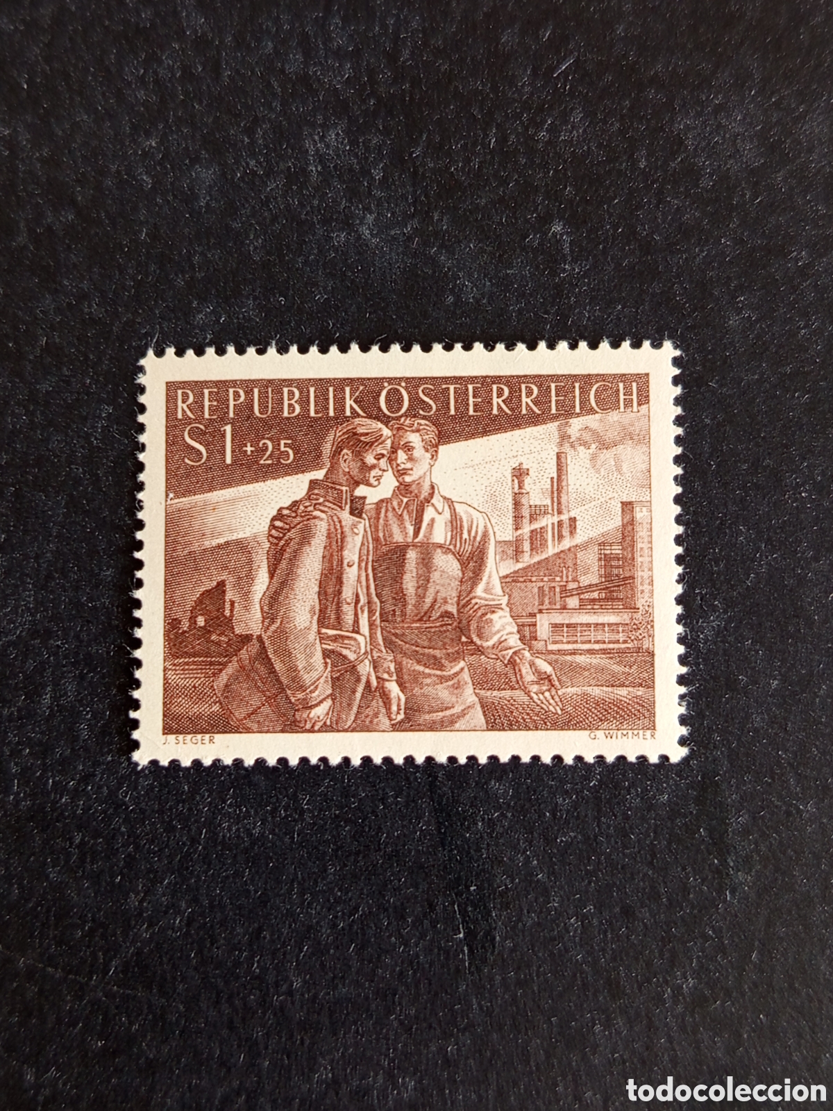 Sellos: AUSTRIA, 1955. PRO PRISIONEROS DE GUERRA. YVERT 852. PEDIDO M&Iacute;NIMO 3 &euro;. VER FOTOS