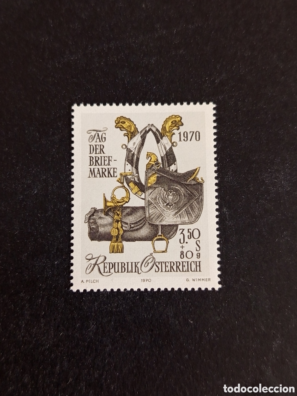 Sellos: AUSTRIA, 1970. D&iacute;A DEL SELLO. PIEZAS MUSEO POSTAL DE VIENA. YVERT 1178. PEDIDO M&Iacute;NIMO 3 &euro;. VER FOTO