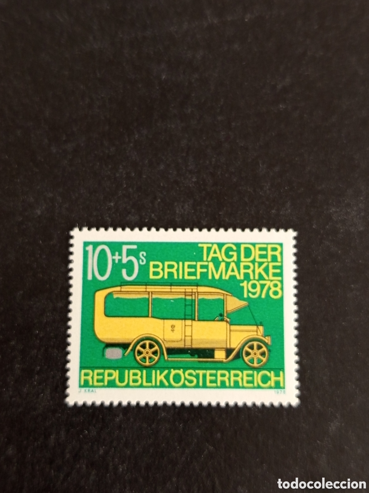 Sellos: AUSTRIA, 1978. D&Iacute;A DEL SELLO. AUTOB&Uacute;S POSTAL DE 1913. YVERT 1420. PEDIDO M&Iacute;NIMO 3 &euro;. VER FOTOS . El
