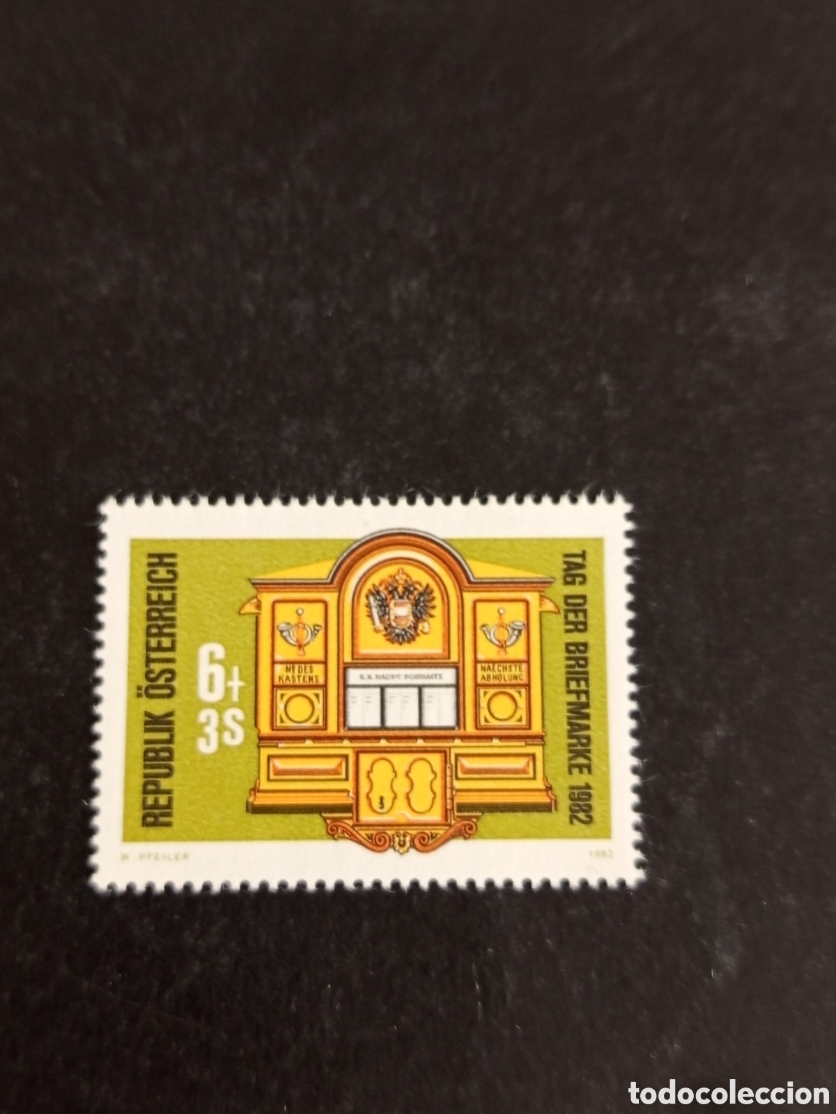 Sellos: AUSTRIA, 1981. D&Iacute;A DEL SELLO. BUZON DE 1870 EN MAINZ-WEBER. YVERT 1554. PEDIDO M&Iacute;NIMO 3 &euro;. VER FOTOS