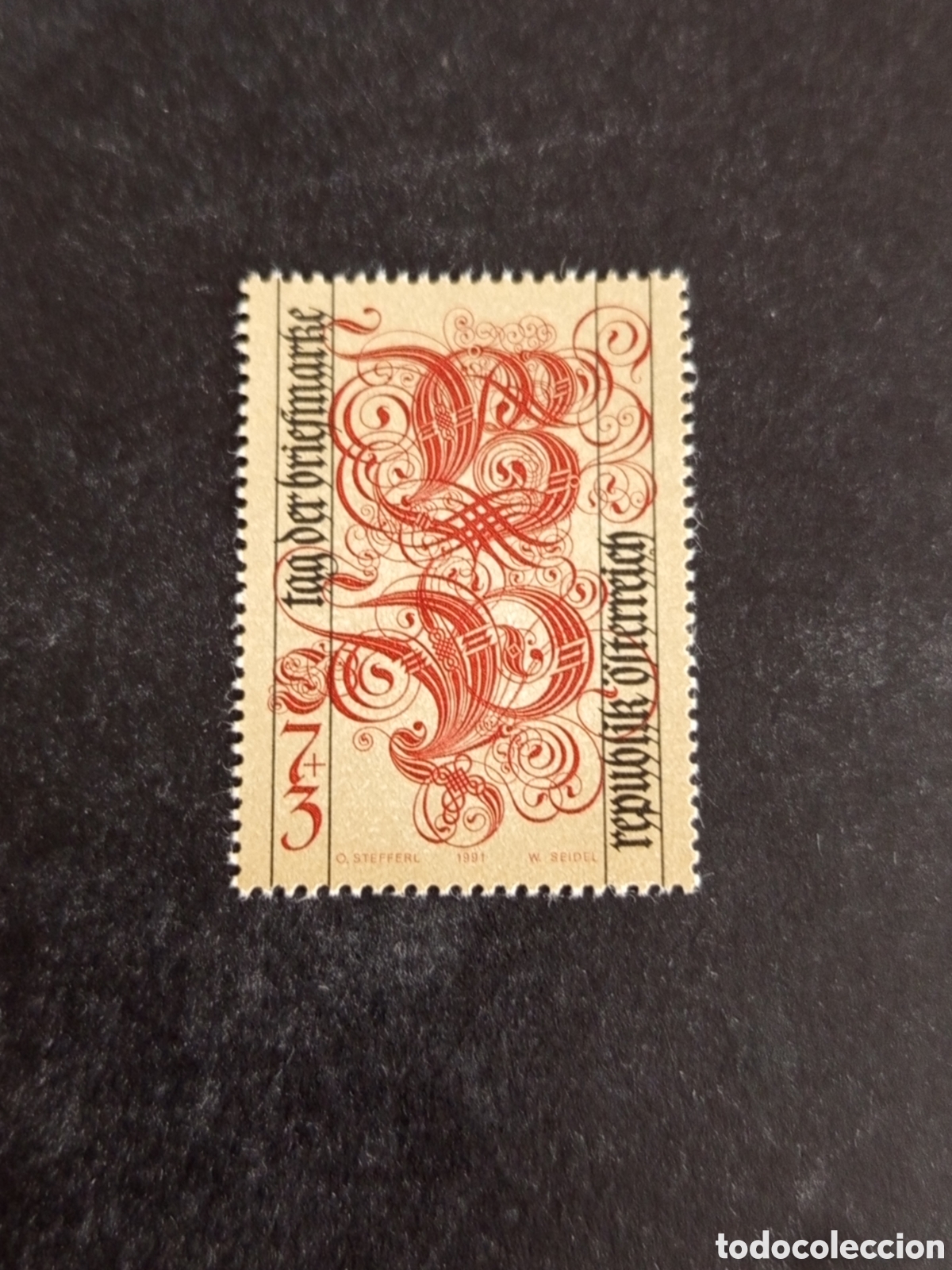 Sellos: AUSTRIA, 1991. D&Iacute;A DEL SELLO. LETRAS B Y P. YVERT 1861. PEDIDO M&Iacute;NIMO 3 &euro;. VER FOTOS.