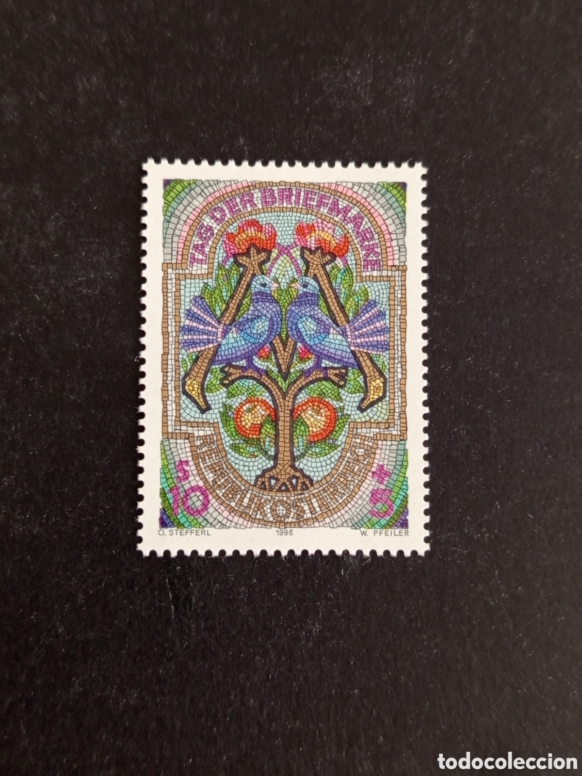 Sellos: AUSTRIA, 1996. D&Iacute;A DEL SELLO. LETRAS M Y T. YVERT 2016. PEDIDO M&Iacute;NIMO 3 &euro;. VER FOTOS.