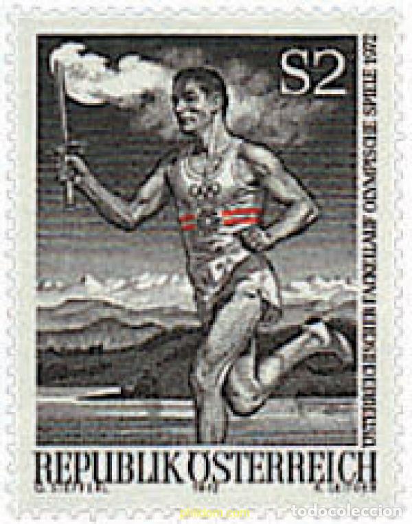 Sellos: 69002 MNH AUSTRIA 1972 CARRERA AUSTRIACA DE LA LLAMA OLIMPICA