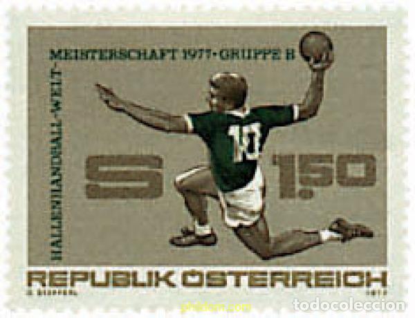 Sellos: 69090 MNH AUSTRIA 1977 CAMPEONATOS DEL MUNDO DE BALONMANO