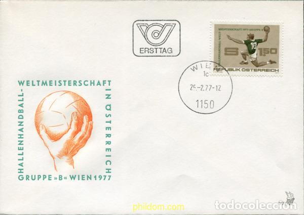 Sellos: 376973 MNH AUSTRIA 1977 CAMPEONATOS DEL MUNDO DE BALONMANO