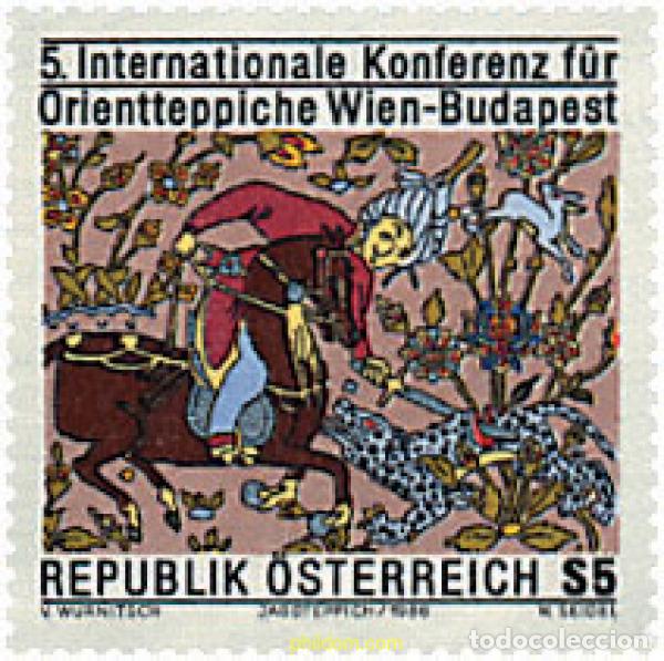 Sellos: 69181 MNH AUSTRIA 1986 ESCENAS DE CAZA ANTIGUA EN UN TAPIZ