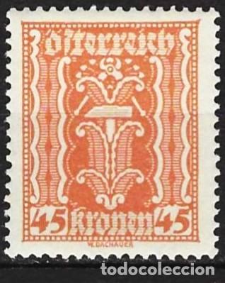 Sellos: Austria 1922 - Mi 373 - YT 266 - Simbolismo - MH*